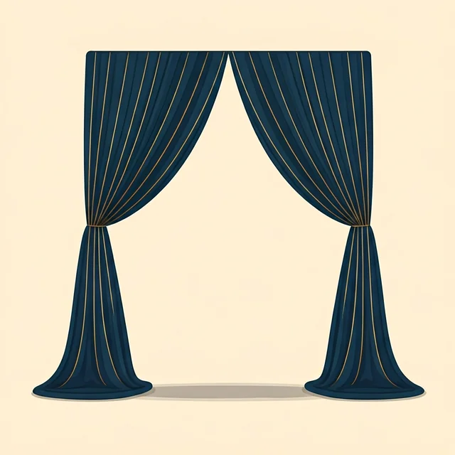 Aisle with draping rental