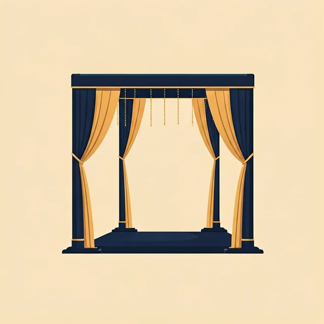 Mandap frame - wood - 7x7 rental