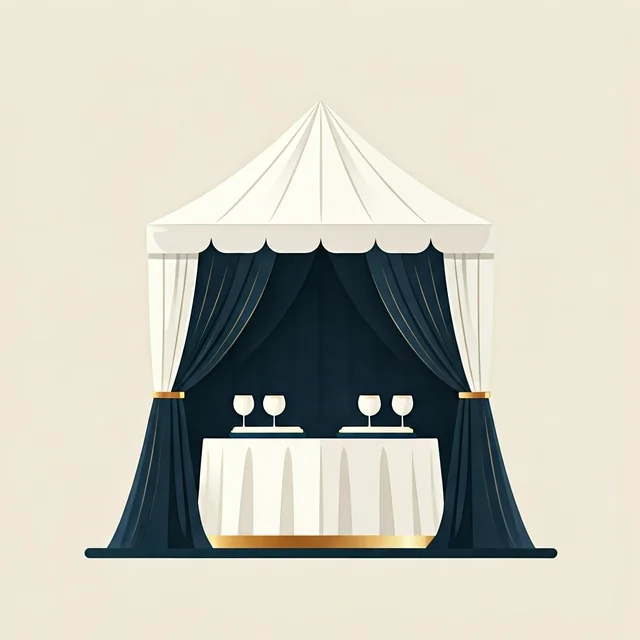 Tent Leg Drapes rental