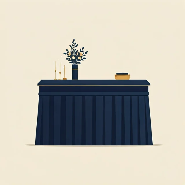 Welcome table rental